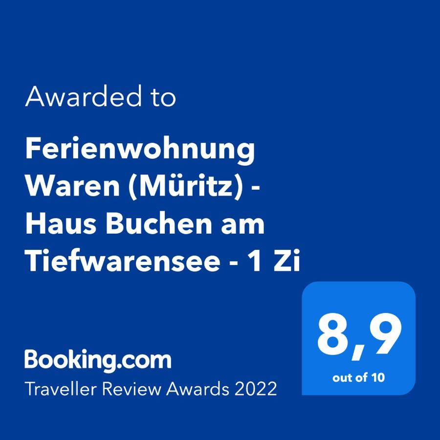 Fewo 1 Waren Mueritz - Haus Buchen Am Tiefwarensee - 1 Zi Экстерьер фото